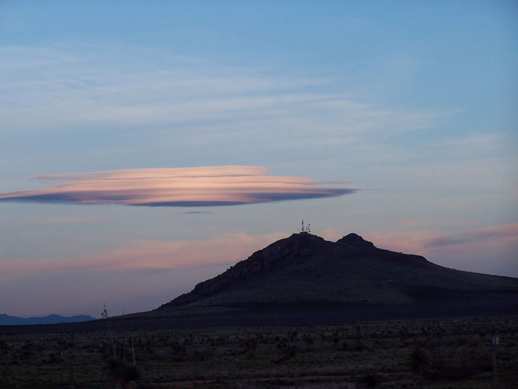 Photo by Brandy Jenkins of a lenticular cloud over New Mexico.