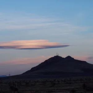 Photo by Brandy Jenkins of a lenticular cloud over New Mexico.
