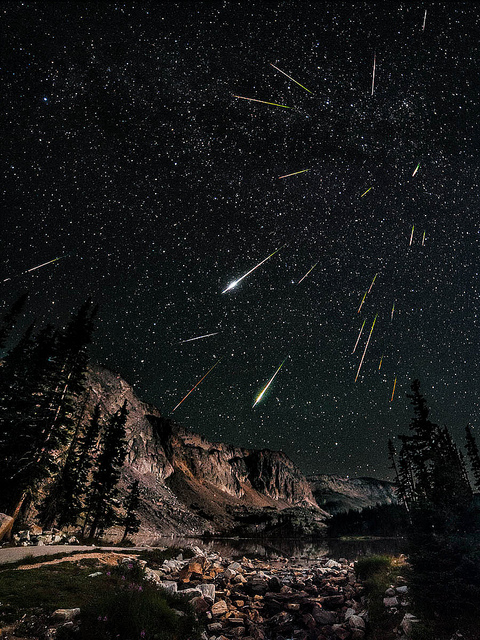 Snowy Range Perseids Meteor Shower by David Kingham 