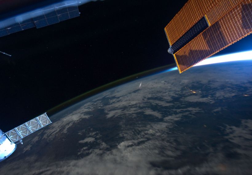 The Perseid Meteor Shower seen from the International Space Station
