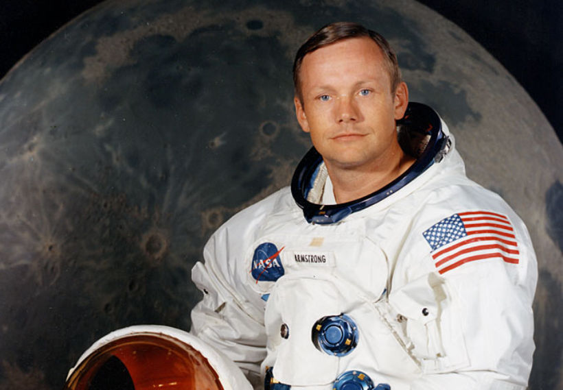 NASA Photograph portrait of Neil A. Armstrong, the first man to walk on the moon