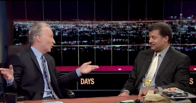 Neil deGrasse Tyson being interviewed by Bill Maher on Real Time