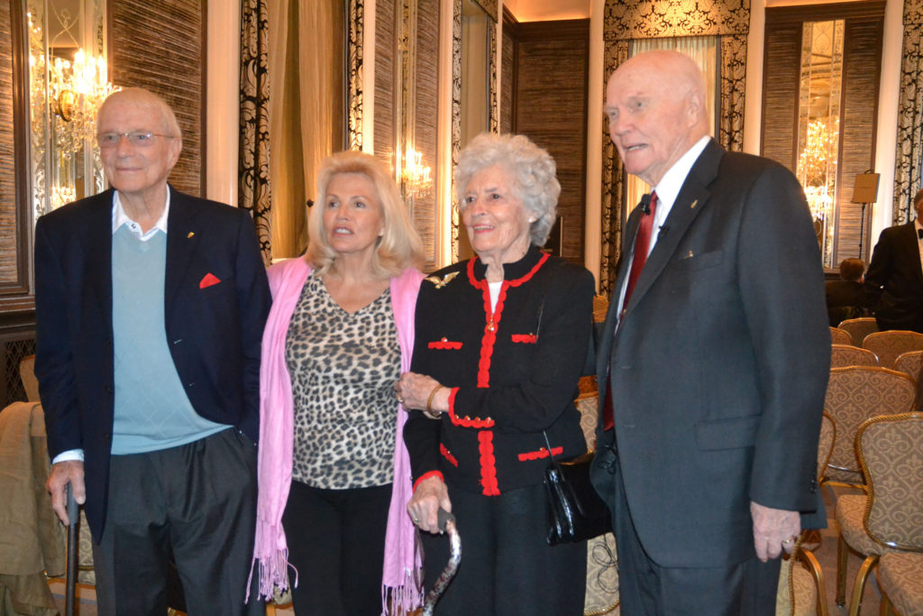 Scott Carpenter and John Glenn and their wives
