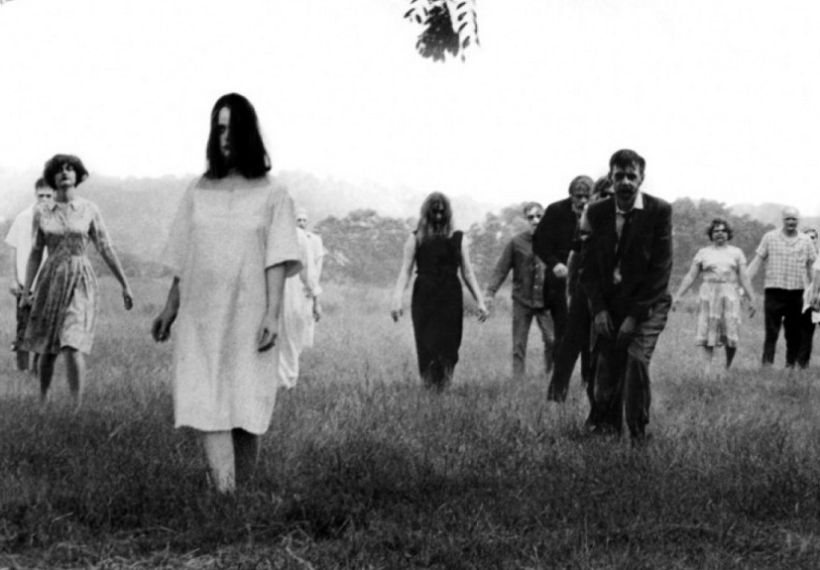 A scene from the first zombie apocalypse, Night of the Living Dead 1968