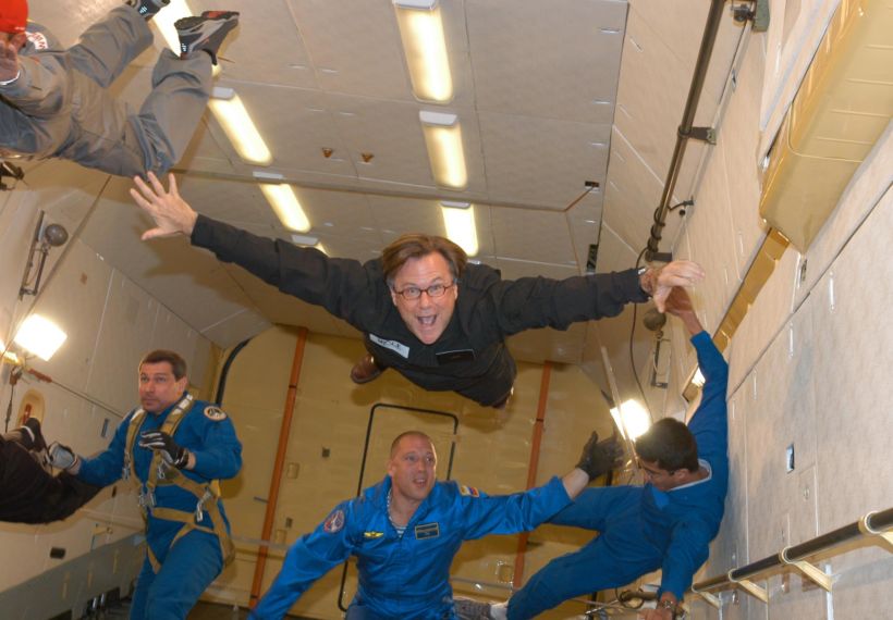 Jim Clash trains for Virgin Galactic space flight