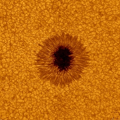 Sunspot Image, Credit: BBSO/Ciel et Espace Photos