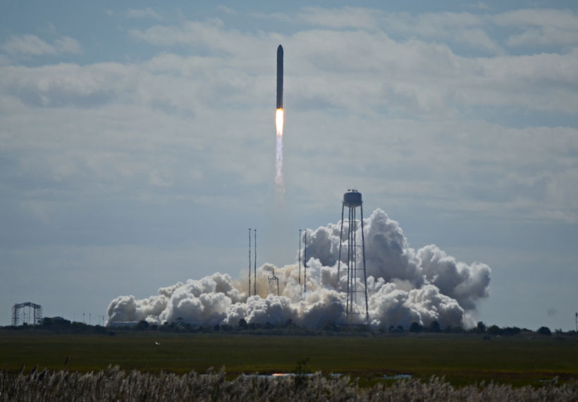 Photo of Liftoff of Antares carrying Cygnus taken by Elliot Severn