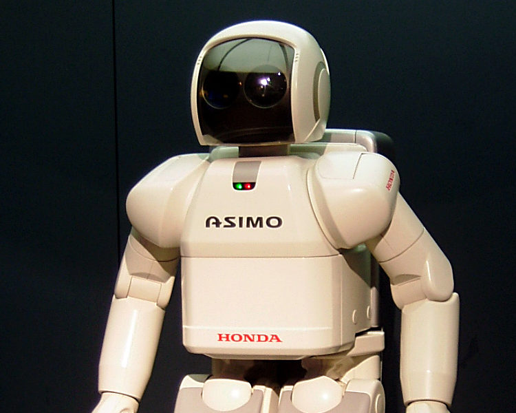 ASIMO, an acronym for Advanced Step in Innovative MObility, is a humanoid robot designed and developed by Honda. Introduced on 21 October 2000, ASIMO was designed to be a multi-functional mobile assistant.