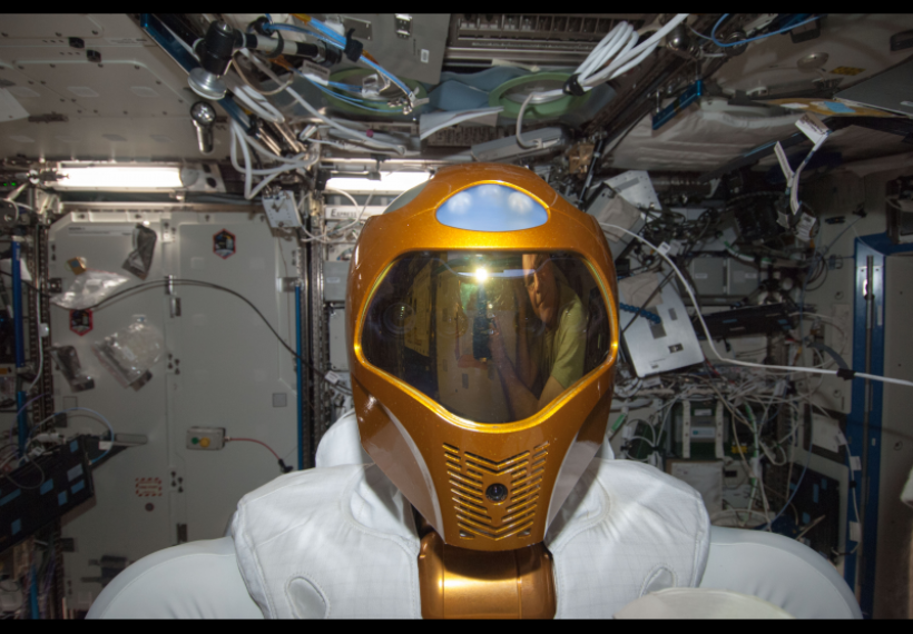 Image of Robonaut 2 on the ISS discussed in StarTalk Live: I, Robot