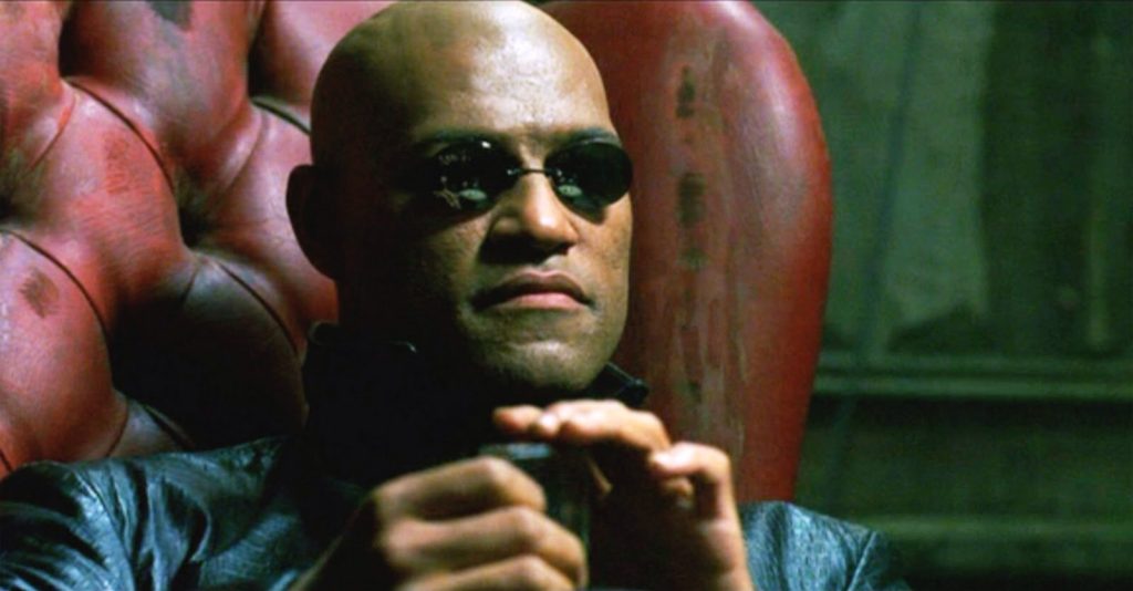 Image still of Morpheus from “The Matrix.” Credit: Warner Bros. Entertainment Inc.