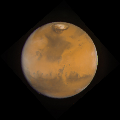 True-color photo of Mars from Hubblesite.org
