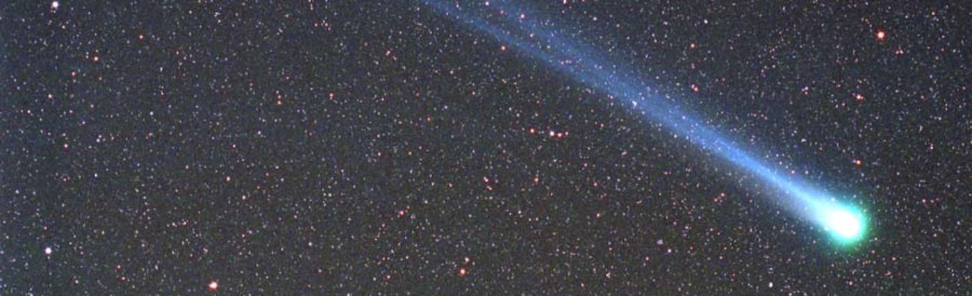 Comet Hyakutake Passes the Earth