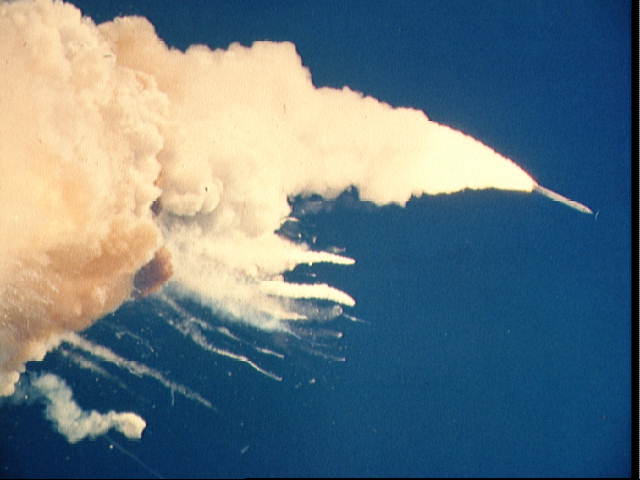 Photo of Space Shuttle Challenger accident. Credit: NASA.