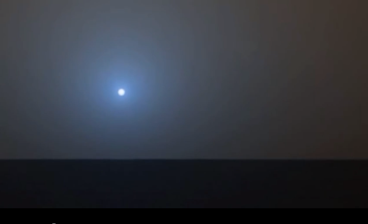 Shown: a Screen capture from the NASA/JPL Mars Movie: I'm Dreaming of a Blue Sunset