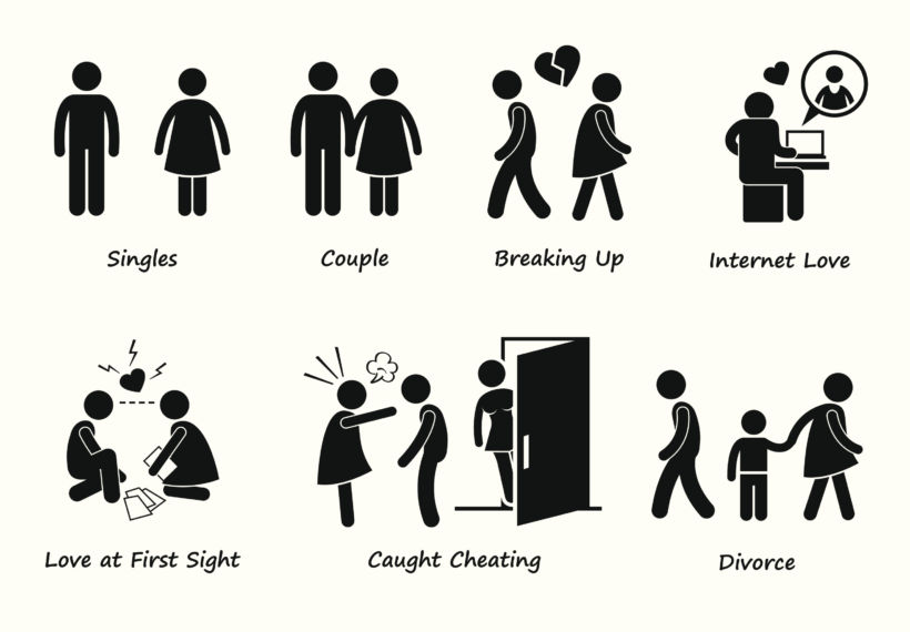 Clip art depicting modern love as discussed on StarTalk in "The Evolution of Love and Sex with Dan Savage.". Credit: leremy/iStock/Thinkstock.