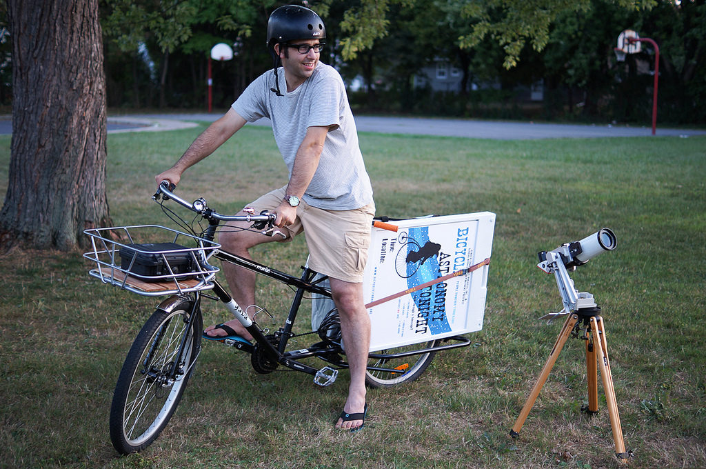 Photo of blog author, Doug Reilly, on his Yuba Mundo Cargo Bike