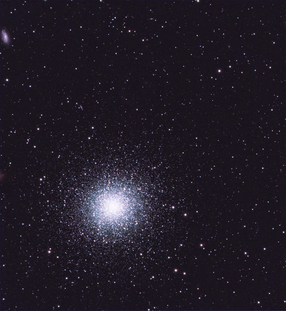 Image of M13, NGC 6205, the Hercules Globular Star Cluster, by Andre Paquette.