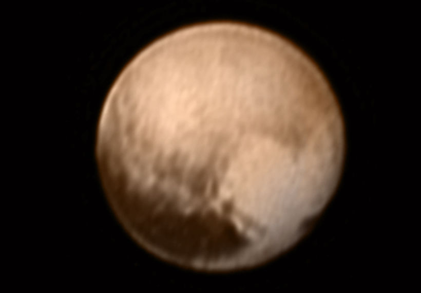 Photo of Pluto taken by New Horizons and received on July 8, 2015.