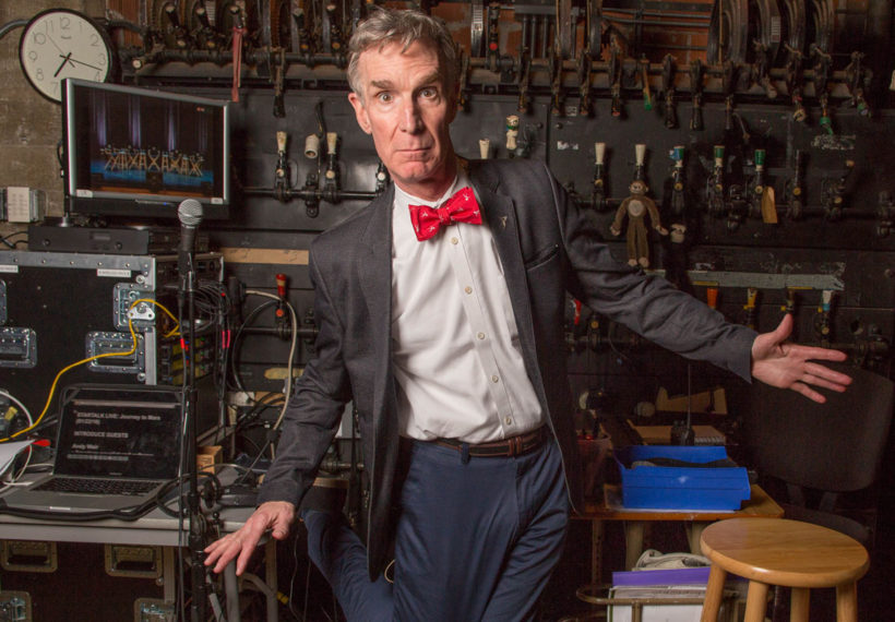 Photograph of Bill Nye, taken by Dan Dion backstage before the start of StarTalk Live! at SF Sketchfest on Jan 22, 2016.