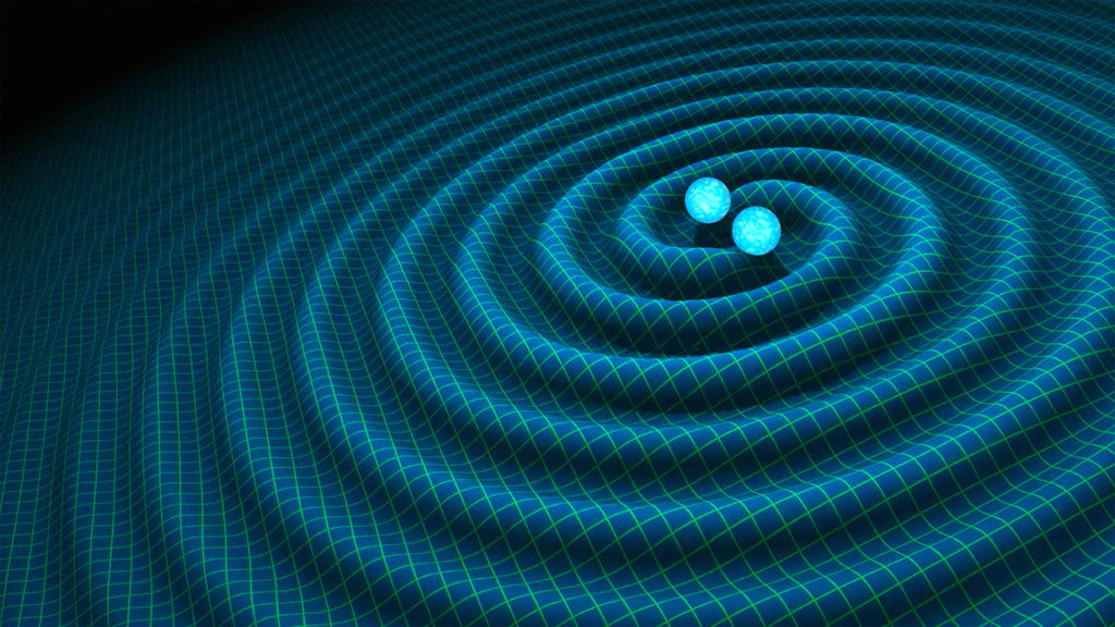 Artists impression of gravitational waves. Credits: R. Hurt/Caltech-JPL.