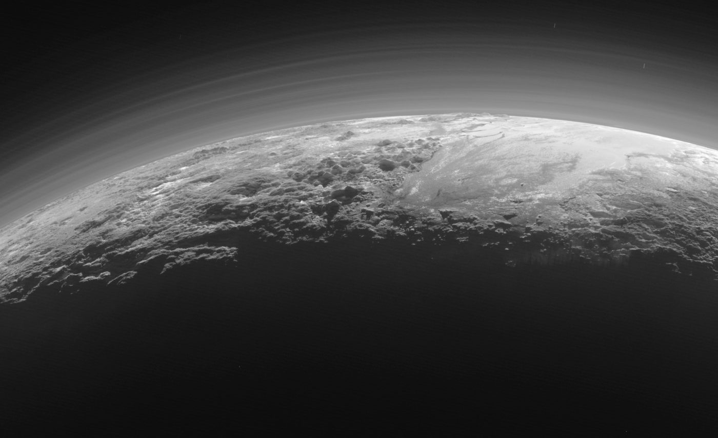 Photo of Sputnik Planum on Pluto, taken by New Horizons. Credits: NASA/JHUAPL/SWRI.
