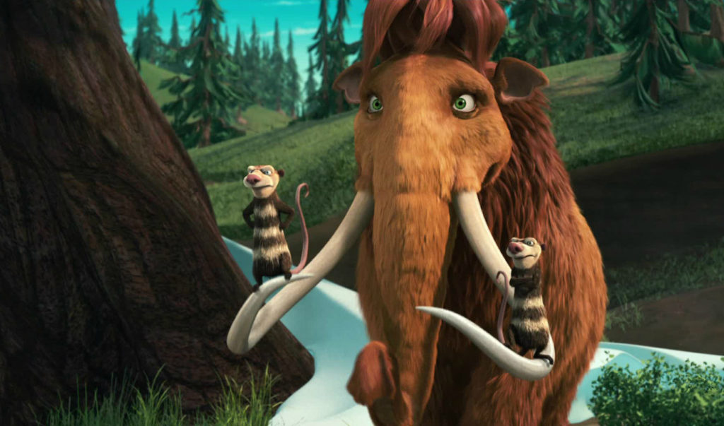 Image of Ellie, voiced by Queen Latifah, in the upcoming movie Ice Age 5: Collision Course, from 20th Century Fox.