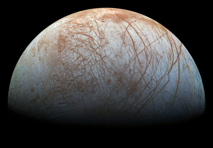 Image of Europa. Credit: NASA/JPL-Caltech/SETI Institute