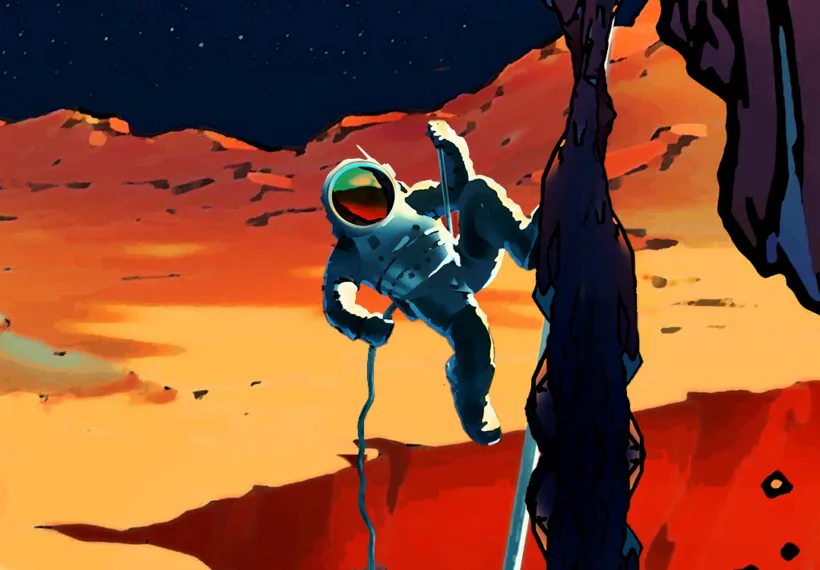Detail from a NASA poster, "Explorers Wanted."