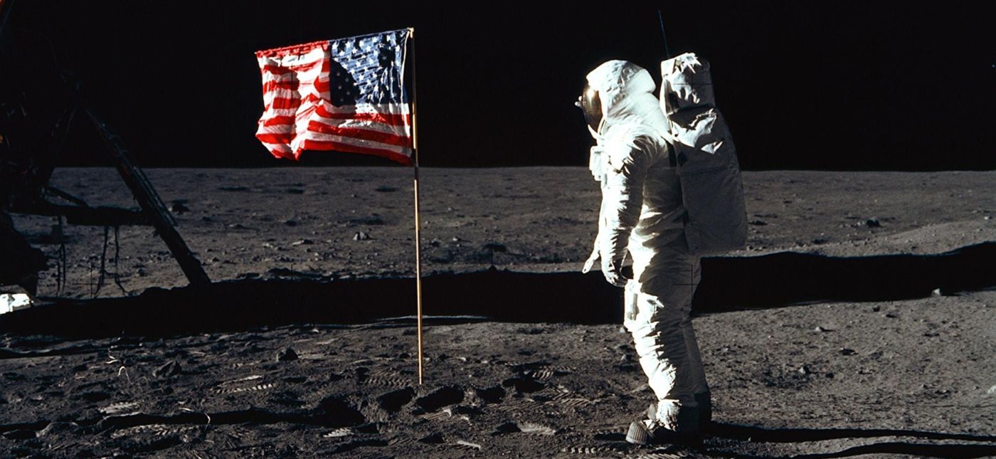 Neil Armstrong's photo of Buzz Aldrin on the moon, July 20, 1969. Credit: NASA.