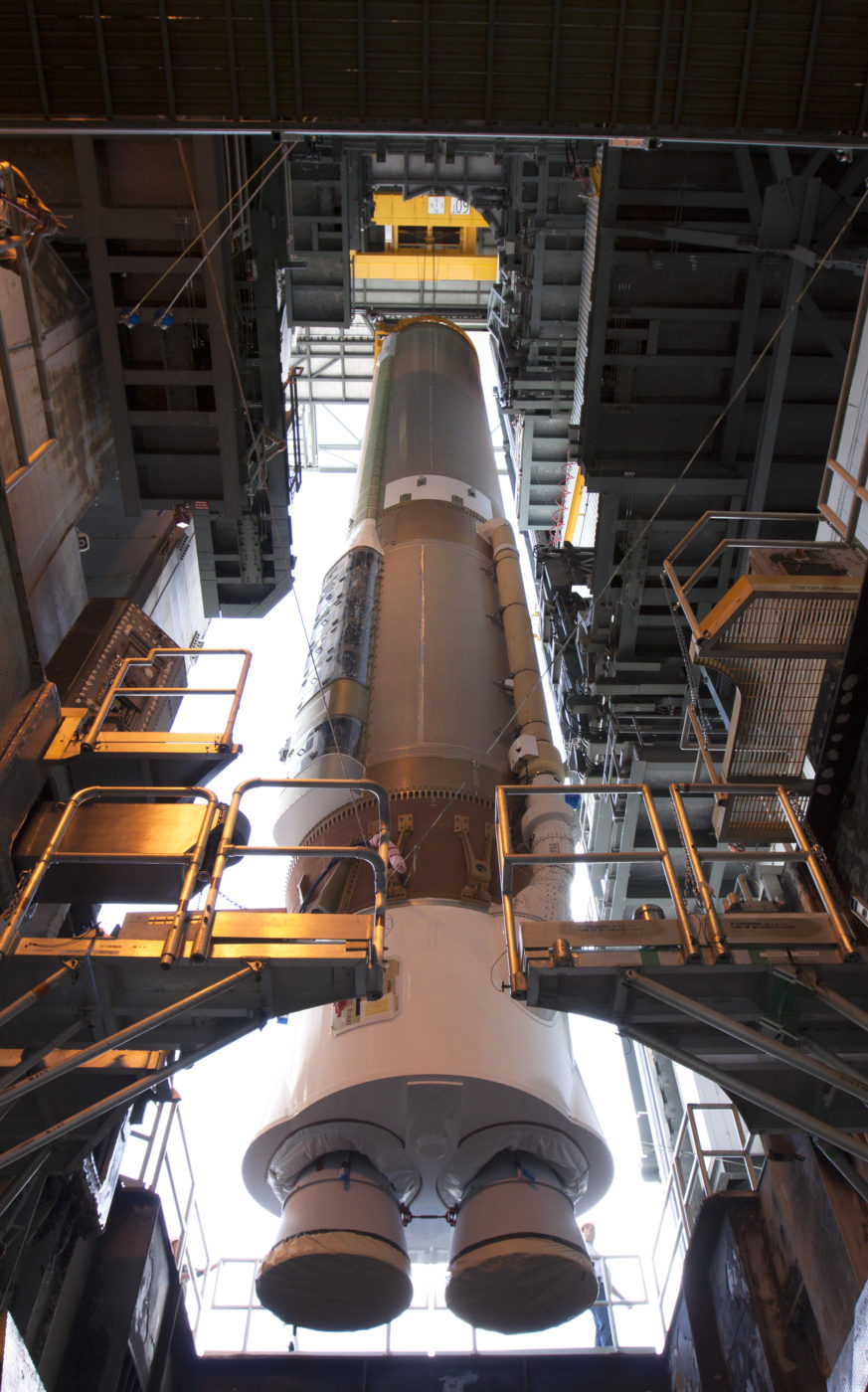 Photo of OSIRIS-REx, Atlas V Solid Rocket Booster (SRB) Launch Vehicle, Credit: NASA/Glenn Benson.