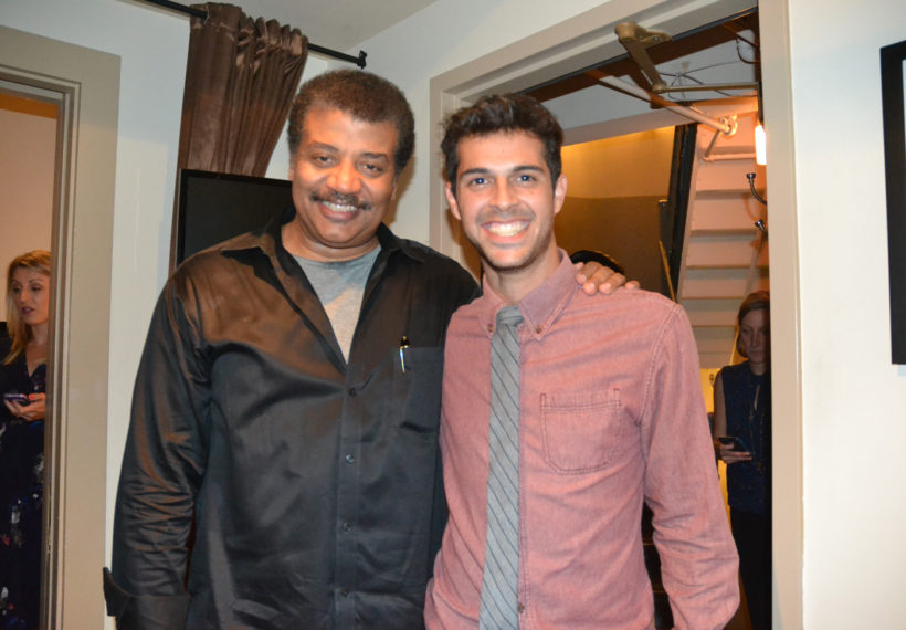 Stacey Severn's photo of Neil deGrasse Tyson and Ian Mullen.