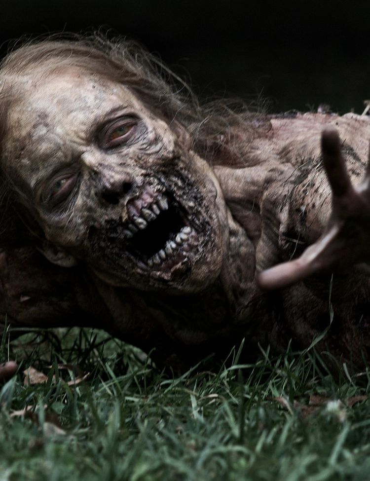 Photo of Hannah, aka “Bicycle Girl Zombie” – the first walker encountered by Rick Grimes in Episode 1, Season 1 of “The Walking Dead.” Credit: AMC.