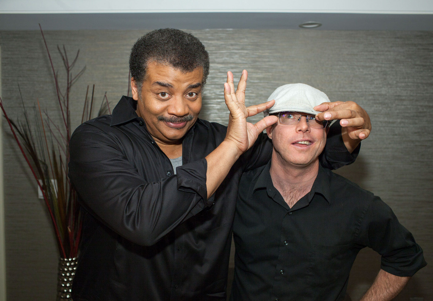 Photo of Neil deGrasse Tyson and "The Martian" author Andy Weir, taken by Brandon Royal.