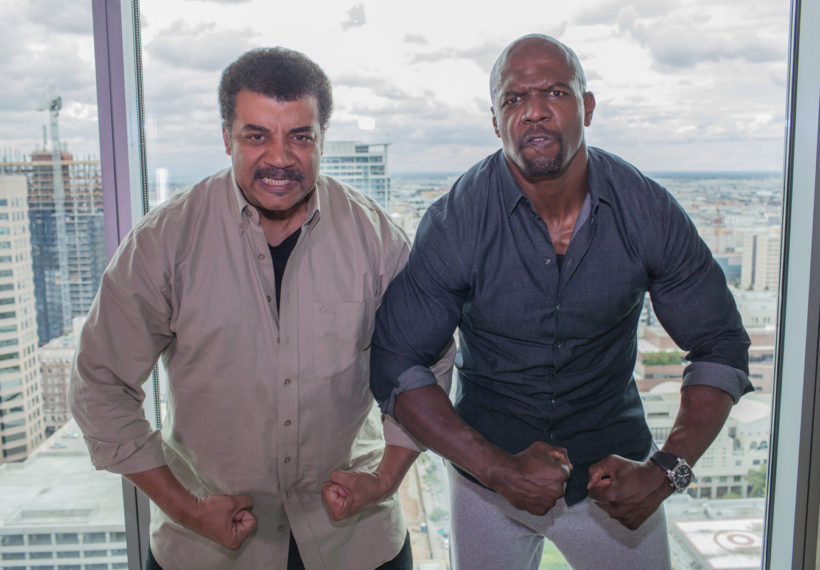 Photo by Brandon Royal of Neil deGrasse Tyson and Terry Crews.