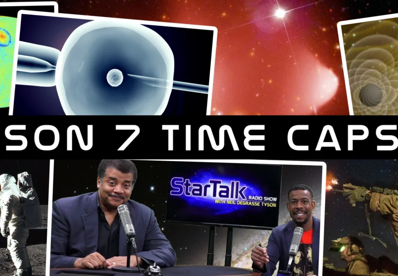 Photo montage for Season 7 Time Capsule Part 2, taken by from top left: Perimeter Institute, via www.kurzweilai(dot)net_.jpg; the lightwriter/iStock; X-ray: NASA/CXC/CfA/M.Markevitch et al. Optical: NASA/STScI; Magellan/U.Arizona/D.Clowe et al.; Henze/NASA; U.S. Army photo by Spc. Steven Hitchcock; Ben Ratner; Neil Armstrong/NASA.