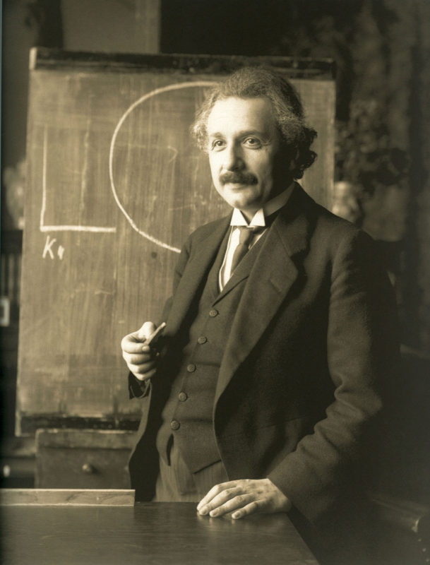 Albert Einstein during a lecture in Vienna in 1921, by Ferdinand Schmutzer_Credit_Public Domain, via Wikimedia Commons.