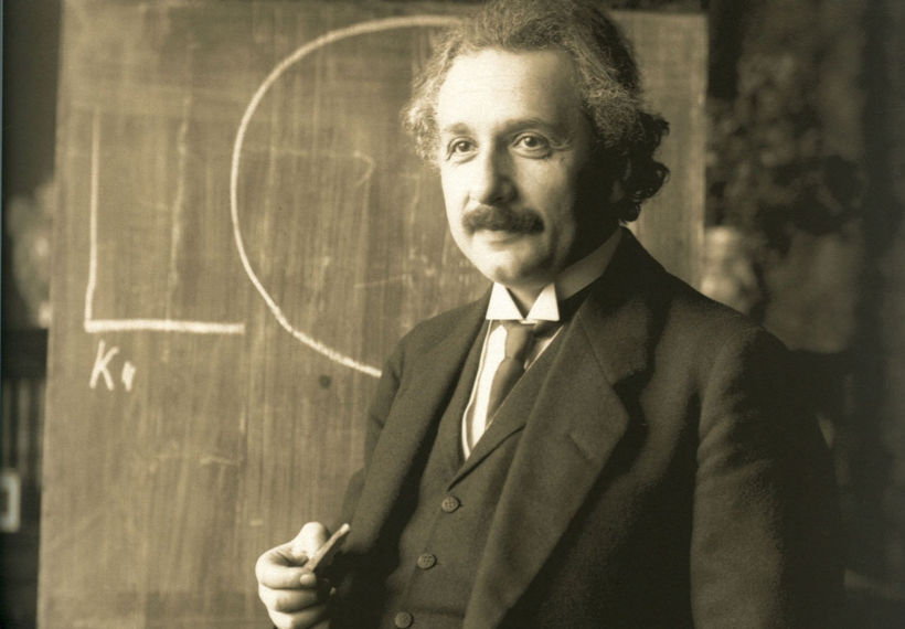 Albert Einstein during a lecture in Vienna in 1921, by Ferdinand Schmutzer_Credit_Public Domain, via Wikimedia Commons.