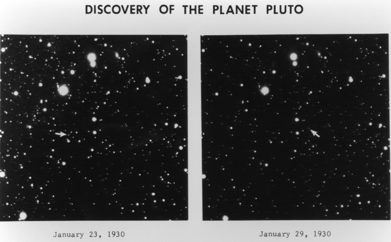 Lowell Observatory Archive photo of Pluto taken by Clyde Tombaugh in 1930.