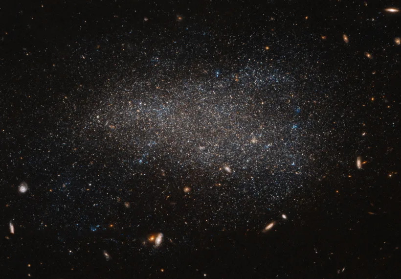 NGC 4789A, a dwarf irregular galaxy in the constellation of Coma Berenices. Credit: ESA/Hubble & NASA, Acknowledgements: Judy Schmidt (Geckzilla)