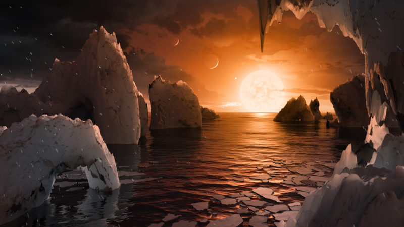 Artist's illustration of the surface of TRAPPIST-1f_Credit_NASA_JPL-Caltech/TPyle(IPAC).