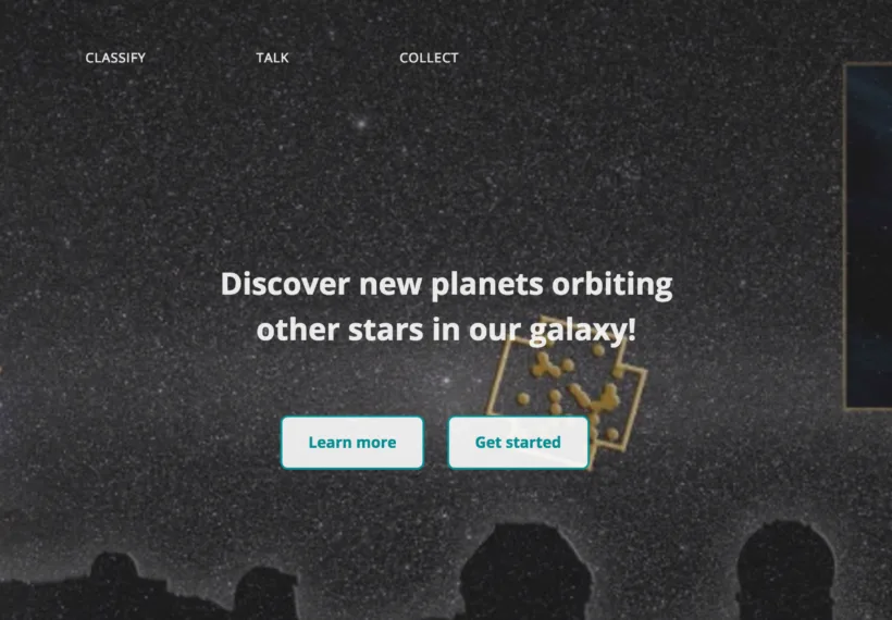 Graphic for Zooniverse “Exoplanet Explorers”