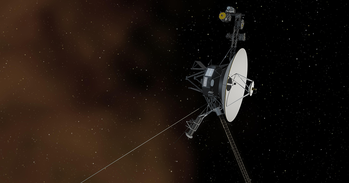 NASA/JPL-Caltech artist concept depicting Voyager 1 Entering Interstellar Space.