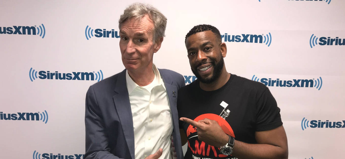 Ben Ratner’s photo of Bill Nye and Chuck Nice at SiriusXM studios