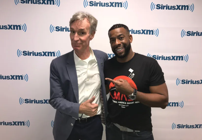 Ben Ratner’s photo of Bill Nye and Chuck Nice at SiriusXM studios