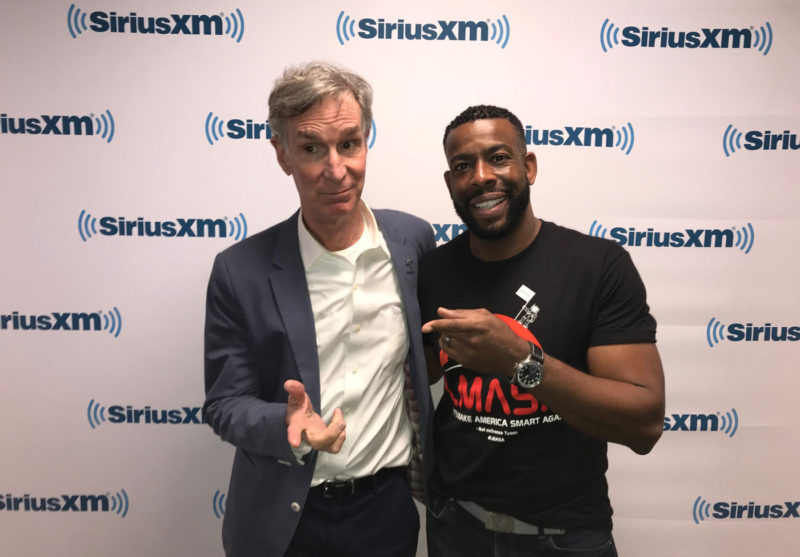 Ben Ratner's photo of Bill Nye and Chuck Nice at SiriusXM Studios.