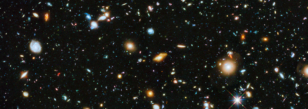 NASA's Hubble Ultra Deep Field 2014 image, a composite of separate exposures taken in 2003 to 2012 with Hubble's Advanced Camera for Surveys and Wide Field Camera 3. Credit: NASA.