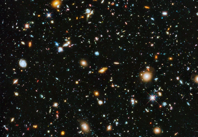 NASA's Hubble Ultra Deep Field 2014 image, a composite of separate exposures taken in 2003 to 2012 with Hubble's Advanced Camera for Surveys and Wide Field Camera 3. Credit: NASA.