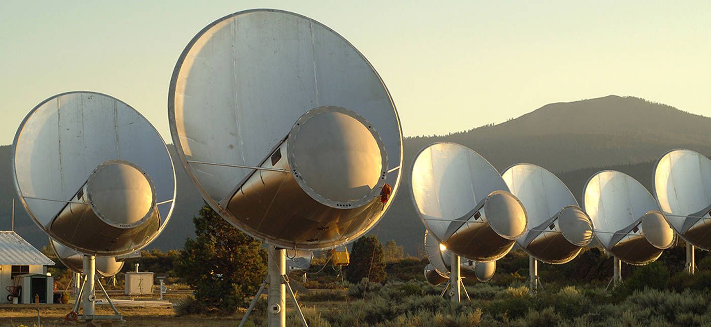 Seth Shostak’s photo of the Allen Telescope Array in Hat Creek, CA.