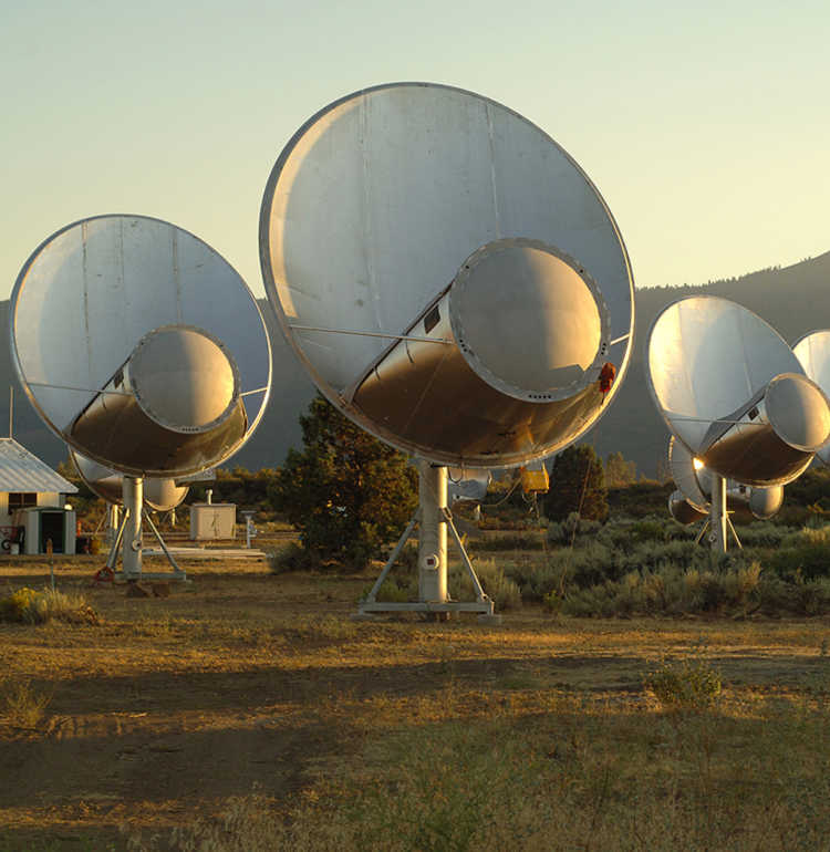 Seth Shostak’s photo of the Allen Telescope Array in Hat Creek, CA.
