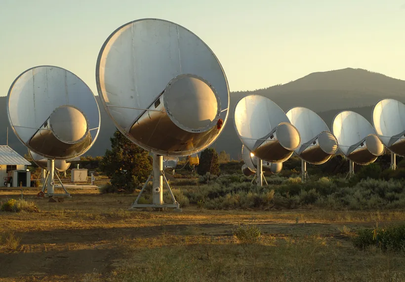 Seth Shostak’s photo of the Allen Telescope Array in Hat Creek, CA.